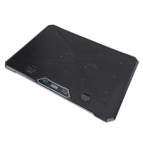 GOWENIC Laptop Cooling Pad, 8 Level Height Gaming Laptop Cooler with RGB Lights, 2 USB Ports Fan Stand for 12-19 Inch, Notebook Cooler with Ergonomic Design (14 Fans)