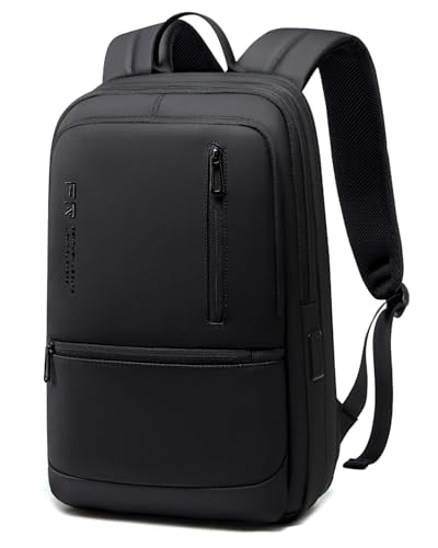 Fenree.geer Work Backpack for Men, Expandable Backpack with USB C Charging Port, Water Resistant 15.6 Inch Laptop Backpack, Black - style: Business