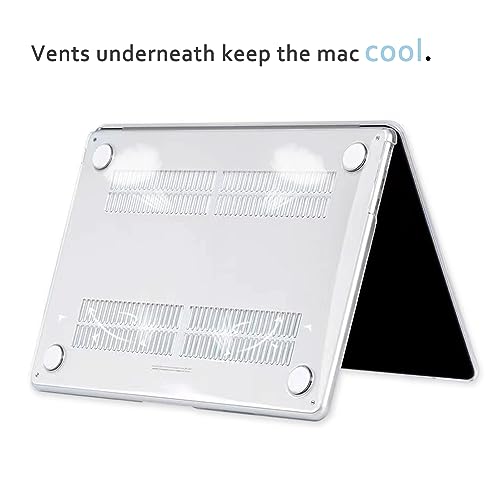 Case for MacBook Air 13 inch A1466 A1369 2010-2017 Release, 5 in 1 Plastic Hard Shell&Keyboard Cover&Screen Protector&Webcam Cover,Matt Clear - color: Matt Clear