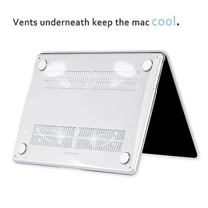 Case for MacBook Air 13 inch A1466 A1369 2010-2017 Release, 5 in 1 Plastic Hard Shell&Keyboard Cover&Screen Protector&Webcam Cover,Matt Clear - color: Matt Clear