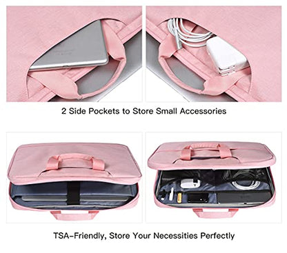 11.6-12.9 Inch Laptop Bag Sleeve Women Ladies TSA Briefcase for Macbook Neo 13 A18 Pro A3404, 13" iPad Pro M5 M4, iPad Air 13 M4 M3 2026 2025, iPad 12.9", Acer Lenovo Dell Chromebook 11.6" Case, Pink - color: Pink, size: 11.6-12.9 Inch