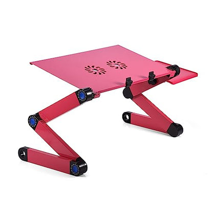 Greensen Laptop Stand，Cooling Fans Foldable | Adjustable height and angle with rotating joints,Two anti-slip buckles secure laptop,Aluminum alloy