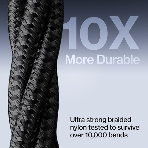 Statik MagStack USB A to Lightning Coiling Magnetic Charging Cable, 12W | MFi-certified Nylon Braided Tangle-Free, Magnetic Coiling, Data Transfer, Compatible with iPhone & iPad, 3FT Black, 3 Pack - color: Black, size: 3ft (3 Pack), style: USB-A to Lightn