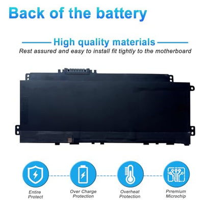 PV03XL PP03XL L83388-AC1 Laptop Battery for HP Pavilion x360 14M-DW 14-DV 14-DW 13-BB 14-DK 15-EH 14m-dw0xxx dw0023dx dw1023dx dw1013dx dw0013dx dw1033dx 14-dv0xxx dw0xxx Series PV03043XL L83388-421 - size: 7.40*3.74*0.25inch PV03XL