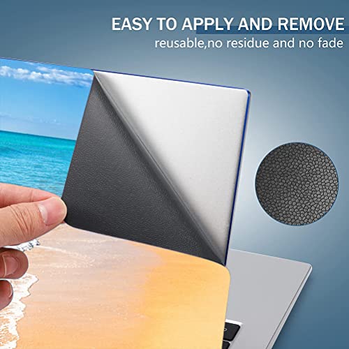 Laptop Skin Sticker Decal,13.3 14 15 15.4 15.6 inch Laptop Universal Vinyl Skin Sticker Cover,Dustproof Waterproof Reusable Art Decal Protector with Free 2 Wrist Pads (Beach and Sea) - color: Beach and Sea