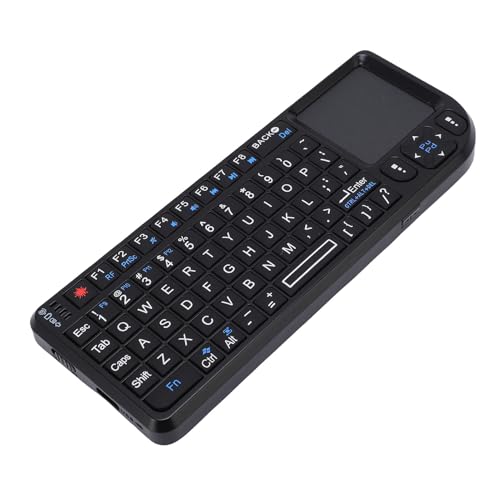 Yunseity Wireless Keyboard with Touchpad, 69 Keys USB Rechargeable Portable Keyboard, Backlit, Ultra Thin Compact Full Size for PC, Android, Linux System