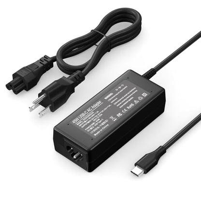 45W USB-C Laptop Charger Compatible with HP Chromebook X360 11 14 14-ca051wm 14-ca052wm 14-ca091wm 14-ca0061dx Type C Power Supply Adapter
