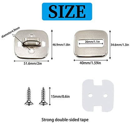 3 Pack Anti Theft Self Adhesive Security Plate for Cables to Lock Down Laptops, Mac Book, Tablets, iPad, or Other Computer - color: Anchor-3Pack