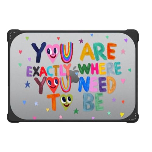 CASETiFY Bounce MacBook Air 15" (M2 - M5) Case [Enhanced Protective Corner Design/Ventilation Cutouts/Anti-Slip Grip] - You are Exactly Where You Need to Be - Clear Black - color: You are Exactly Where You Need to Be