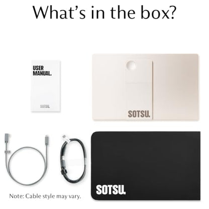 SOTSU FlipAction Go 14" Premium Portable Monitor for Laptop | FHD | USB-C | 1080p | 400 Nits | 100% sRGB, Pivoting Screen, Tempered Glass, Mini HDMI | 5W Speakers | Landscape & Portrait Display