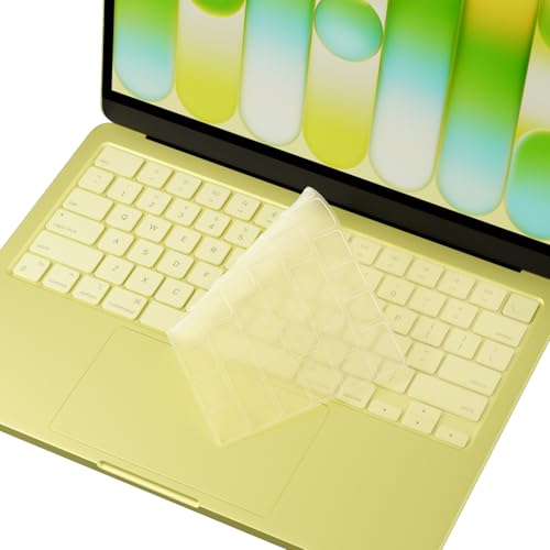 ProElife Keyboard Cover Skin for 2026 New MacBook Neo 13 inch with Apple A18Pro Chip/A3404, Premium Ultra Thin Keyboard Protector for MacBook Neo 13'' A18 Pro Accessory, US ANSI Layout (Citrus Clear) - color: Citrus