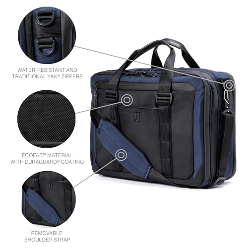 Travelpro Altitude Full Expansion Brief, Business Bag, 16 Inch Laptop, Work, Travel, Water Resistant, Men and - color: Aviator Navy