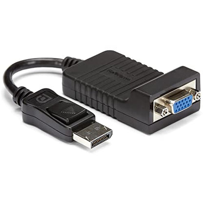 StarTech Active DisplayPort to VGA Adapter, 1080p, DP 1.2, Dongle (DP2VGA) | DP 1.2 to VGA, DP++ Source, EDID & DDC Pass-Through, VGA Screw Locking, Latching, No Drivers, Digital to Analog, 1920 x 1200 - size: 3 inches