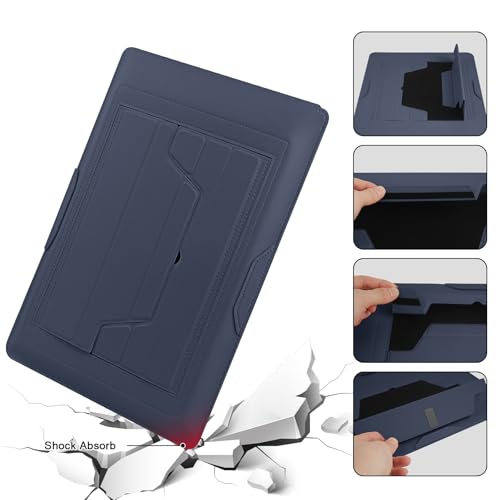 HoYiXi 13.3'' /13.6'' Laptop Sleeve Case PU Leather with Stand Compatible with MacBook Pro 14/MacBook Air 13(M1 M2)/ASUS Vivobook 14/Dell XPS 13/ASUS Matebook,13-14'' Laptop Bag,Blue - color: Blue, size: 13.3'' / 13-14 Inch Laptop