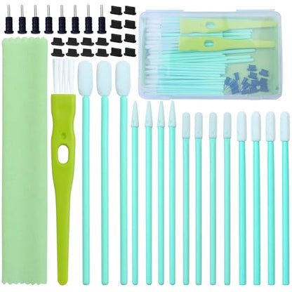 Aneco 68 Pieces Cell Phone Cleaning Kit Brush Set USB Charging Port Type C Anti Dust Port Plug Set and Headphone Jack Cleaner Compatible with iPhone, iOS Android, Cell Phone, Electronics Cleaner