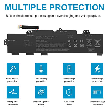 TT03XL 932824-421 933322-855 932824-1C1 932824-2C1 Laptop Battery Replacement for HP EliteBook 755 850 G5, 850 G6, ZBook 15U G5 G6,fits HSN-113C-5 HSN-I13C-5 HSTNN-LB8H HSTNN-DB8K HSTNN-UB7T TT03056XL - size: 10.71*2.87*0.28inch TT03XL