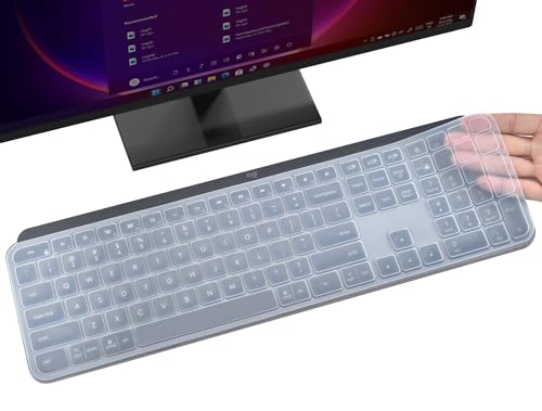 Keyboard Cover Skin for Logitech MX Keys S & MX Keys Advanced Illuminated Wireless Keyboard, Logitech Craft Advanced Wireless Keyboard Protector, (Not Fit MX Keys S for Mac), Clear - color: Clear, size: Logitech MX Keys S/ MX Keys/ Craft