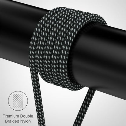 100W Magnetic Fast Charging Cable, USB C to USB C Cable(2 Pack,5/6.6FT), 480Mbps Data Transfer, for MacBook Pro/Air, iPhone 16 15 Pro Max, iPad, Galaxy S22 Ultra, Pixel - color: Grey
