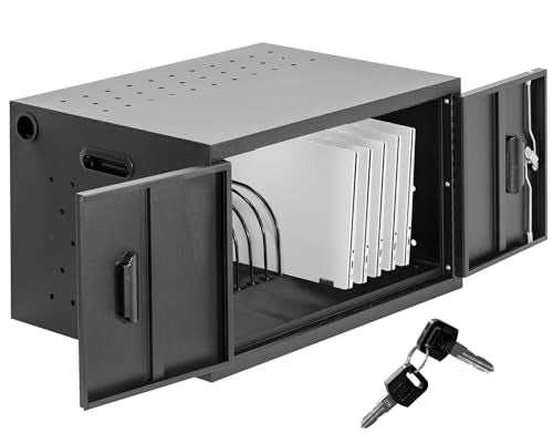 VIVO Black 16-Bay Laptop and Tablet Locking Charging Station, CART-LAPC2 | Designed for Chromebooks and More, Storage Cabinet with Digital Keypad Lock, RFID Tag Compatible, Devices up to 14 inches