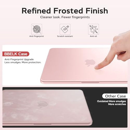 B BELK for MacBook Neo Case 13 inch 2026 | (A18 Pro, Model A3404) | 1:1 Precision Fit | Official Blush Clear | Matte Hard Shell Case | Scratch & Fingerprint Resistant for New MacBook Neo 13 inch Case - color: Blush Clear