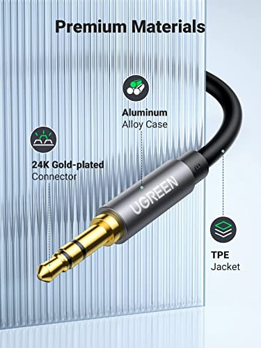 UGREEN Headphone Splitter 3.5mm Y Splitter & 3.5mm Headphone Extension Cable 3FT Bundle
