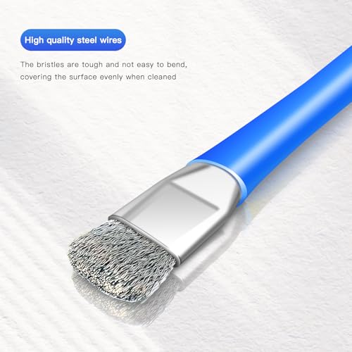 ESD Safe Anti-Static IC Cleaning Brush Tool -2Pcs Double Head Motherboard Hard Brush for IC Glue Removal,PCB Cleaning, Circuit Board Maintenance,Mobile Phone Repair - Blue - color: Blue