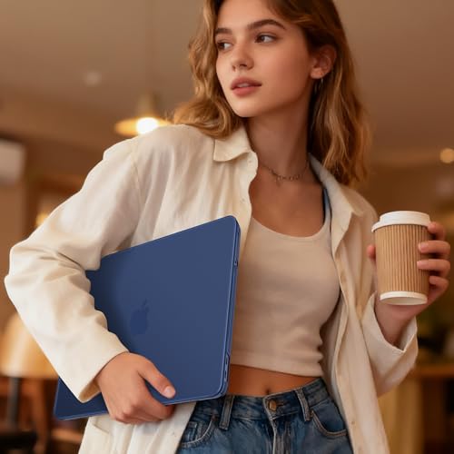 May Chen for MacBook Neo 13 inch Liquid Retina Display ((2026 Release A3404), Slim & Lightweight Protective Case with Screen Protector&Keyboard Cover&Dust Plug, Frosted Indigo - color: Frosted Indigo