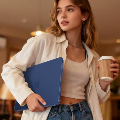 May Chen for MacBook Neo 13 inch Liquid Retina Display ((2026 Release A3404), Slim & Lightweight Protective Case with Screen Protector&Keyboard Cover&Dust Plug, Frosted Indigo - color: Frosted Indigo