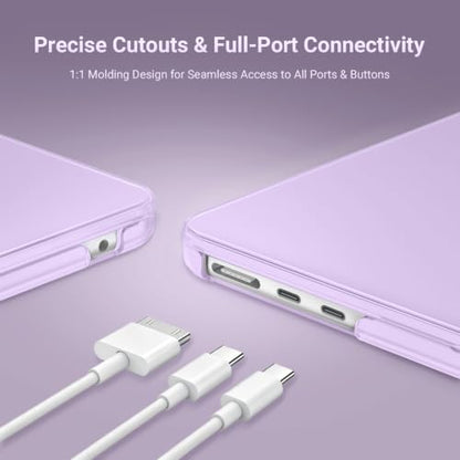 MOSISO Compatible with MacBook Air 15 inch Case M5 M4 M3 M2 2026 2025-2023 | Model A3448 A3241 A3114 A2941, Scratch-Resistant Ultra-Thin Protective Hard Shell Case Cover, Purple - color: Purple