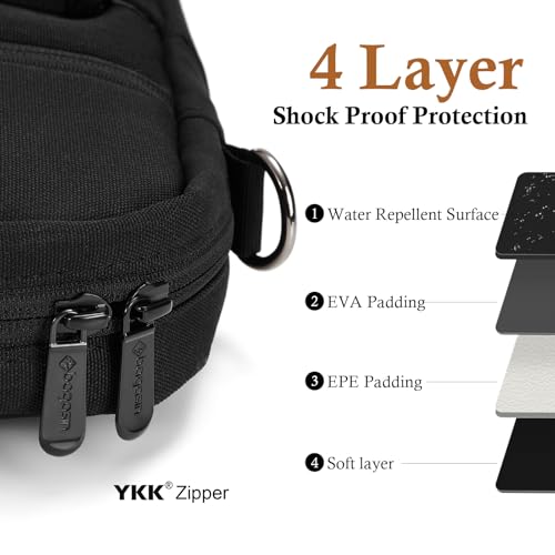 bagasin 15 15.6 16 inch Laptop Computer PC Shoulder Bag Carrying Case | Water-Repellent Fabric Briefcase, Lightweight Toploader, Business Casual or School - color: Black, size: 15-16