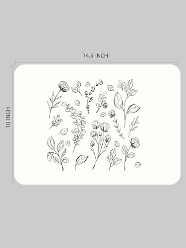 Laptop Skin Sticker Cover Decal - Flower Decal - Universal Size - Fits All laptops up to a 16” Diagonal Size | Easy to Apply, Remove and Change Styles (Black Flowers) - style: Black Flowers