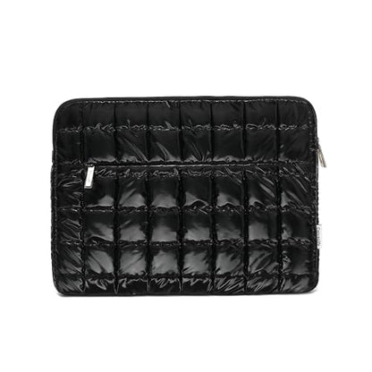Canvas Life 360 Protective Plush Laptop Sleeve 14-14.4-inch Laptop Sleeve Bag Compatible with HP, Lenovo, Dell, ASUS, MacBook Pro 14-inch - Quilted Design (Black, 14 inch / 14.0 inch) - color: Black