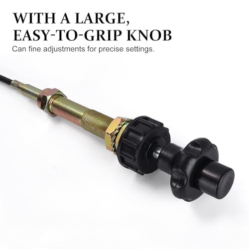 Creative.C 6FT Heavy Duty Vernier Adjustable Lock Cable, Part Number VCGTX06, Black Locking Adjustable Control Cable