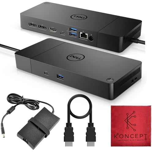 WD19S Dell USB-C Docking Station, Dual Monitor, 130W Supply, HDMI | Features mini-DisplayPort, 2x USB-C & 3x USB-A 3.0 for full expansion