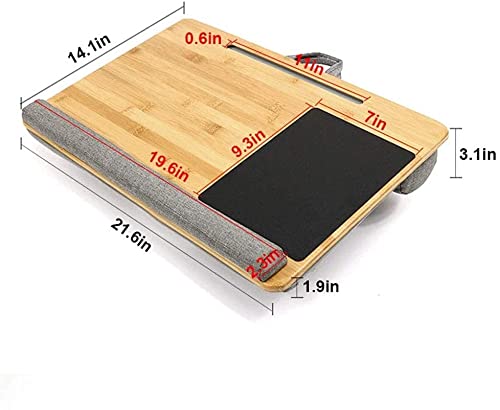 Laptop Desk Home Office Lap Desk Portable Lap Desk with Cushion Mouse Pad Home Office Laptop Desk Computer Tray for Home Office Students Use
