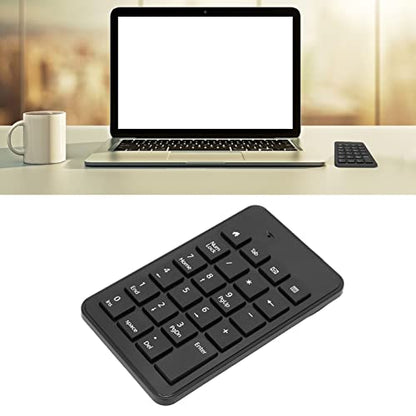 Numeric Keypad Ergonomic Design Low Noise USB Connection for Data Entry and Accounting, for Laptops and Desktops