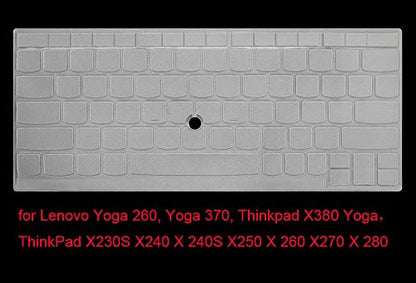 Ultra Thin Clear Keyboard Protective Skin Cover Compatible for Lenovo Yoga 260, Yoga 370 & ThinkPad X380 Yoga Laptop & ThinkPad X230S X240 X240S X250 X260 X270 X280 Laptop (not fit Other Models) - color: Compatible for ThinkPad X230S X240