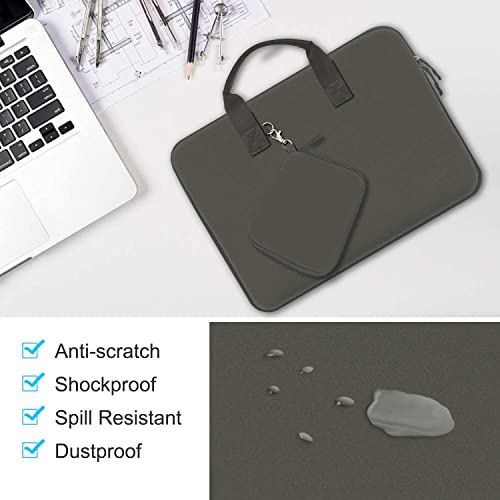 Hseok Laptop Sleeve 13.3-14 inch Case with Small Pouch, Neoprene Computer Bag Compatible with MacBook Neo/Pro 14 M5/M4/M3/M2/M1, Mac Air/Pro 13.3, XPS 14 and Most 13-14 inch Notebooks,D02G01 - color: D02g01, size: 13"-14"