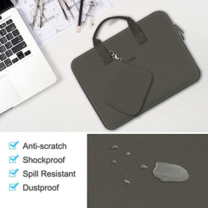 Hseok Laptop Sleeve 13.3-14 inch Case with Small Pouch, Neoprene Computer Bag Compatible with MacBook Neo/Pro 14 M5/M4/M3/M2/M1, Mac Air/Pro 13.3, XPS 14 and Most 13-14 inch Notebooks,D02G01 - color: D02g01, size: 13"-14"
