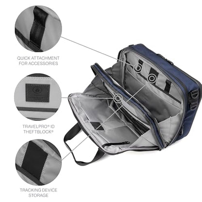 Travelpro Altitude Full Expansion Brief, Business Bag, 16 Inch Laptop, Work, Travel, Water Resistant, Men and - color: Aviator Navy