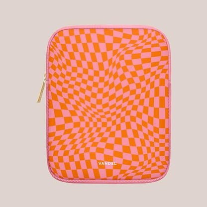 Vandel 9-11 Inch Tablet Sleeve, iPad Sleeve 11 inch Travel Pouch, Fits iPad Pro 11 Inch M4/ 10th Generation 10.9, 9/8th Gen 10.2/ Air 11" 5/4/3 10.9"/10.5", Pro 11 M2, Tab S8/S9 - color: b. Pink Checker, size: 9-11 Inch Tablet