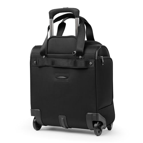 Travelpro Crew Classic Lightweight Softside Luggage, Rolling Underseat Carry on Bag, 14" Laptop or Tablet Sleeve, Men and Women, 17-Inch, Black - color: Black