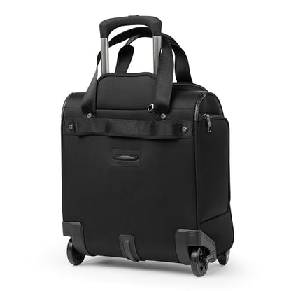 Travelpro Crew Classic Lightweight Softside Luggage, Rolling Underseat Carry on Bag, 14" Laptop or Tablet Sleeve, Men and Women, 17-Inch, Black - color: Black