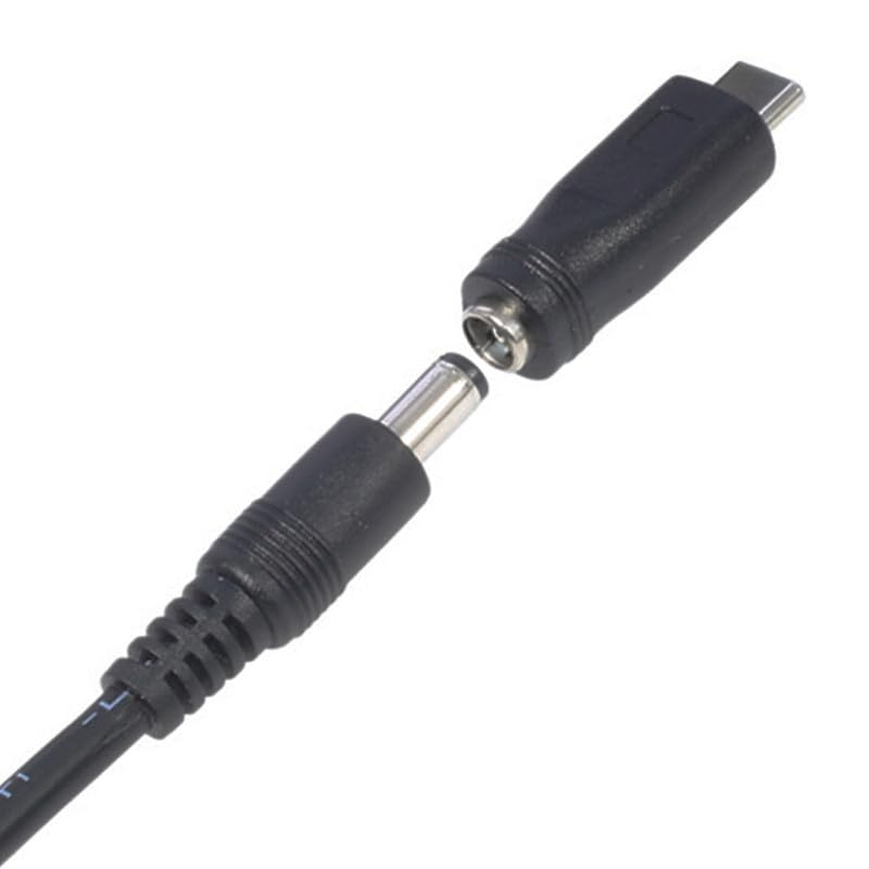 USB C Converter to DC 5.5mm X 2.1mm Adapter, USB-C to 12V Barrel 5.5mmX2.1mm Adapter Made for USB Lights, Small Fan, Foldable Solar, Laptops, Cameras Series - style: 5.5x2.1 to USB C