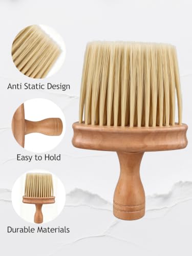 Keyboard Cleaning Brush, Wooden Piano Cleaner Brush, Instrument Dusting Brush Anti-Static Double Sided Ultra Soft Brush, Universal Guitar Laptop Synthesizers Keyboard Brush