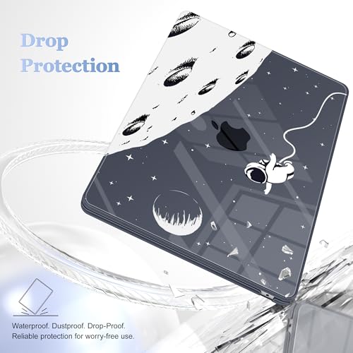 May Chen for MacBook Air 15 inch Case M5 M4 M3 M2 2026 2024-2023, Model A3448 A3241 A3114 A2941, Closes Seamlessly Hard Shell Laptop Cover with Keyboard Cover, Astronaut Flight - color: Astronaut Flight