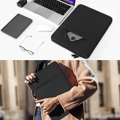 15.6 16 inch Laptop Sleeve Case for HP Omnibook 16, HP Envy, Pavilion 15, ASUS VivoBook 15 16 16X, Acer Aspire 15.6,Lenovo Ideapad 3 15, Dell Inspiron 16 Comptuer Bag -Black - color: Black, size: 15.6 inch
