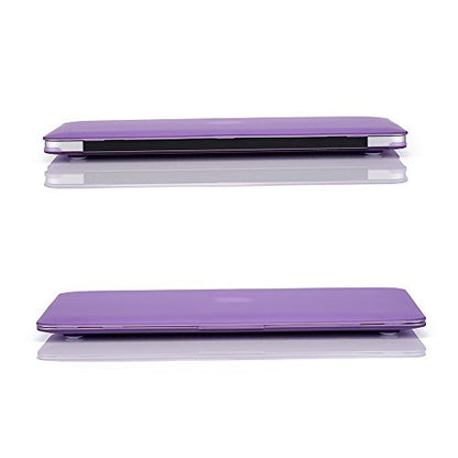 RUBAN Case Compatible with MacBook Air 13 Inch (Models: A1369 & A1466, Older Version 2010-2017 Release), Slim Snap On Hard Shell Protective Cover and Keyboard Cover, Purple - color: Purple