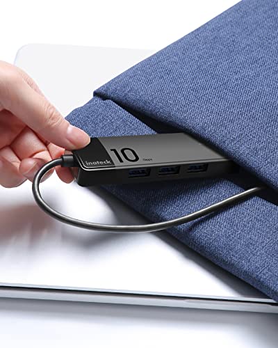 Inateck USB Hub with 4 USB A Ports, USB 3.2 Gen 2 Speed, 1.6 ft Cable, HB2025A - size: USB A TO 4A, style: With 1.6ft cable