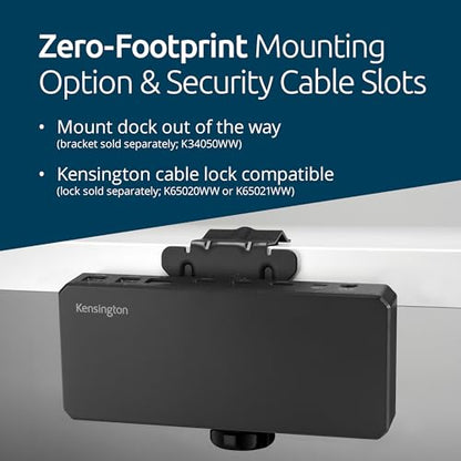 Kensington SD4760P 11-in-1 USB-C Docking Station Triple Monitor DisplayLink Docking Station, 3xHDMI, 100W Charging for Laptop, 6xUSB A, Ethernet, Audio, for Mac and Windows Driver Require K33622NA | DisplayLink docking, 3x HDMI, 100W laptop charging, 6x U